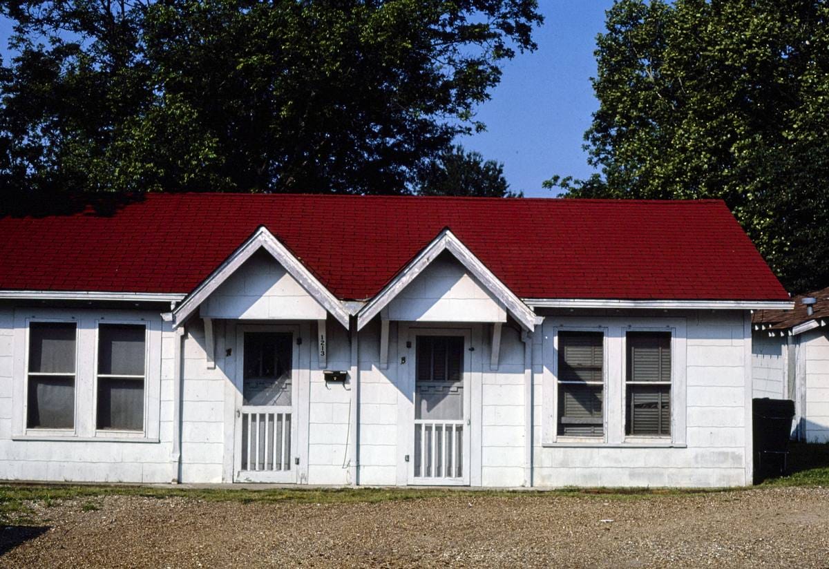 Historic Photo : 1982 Old motel, West Monroe, Louisiana | Margolies | Roadside America Collection | Vintage Wall Art :