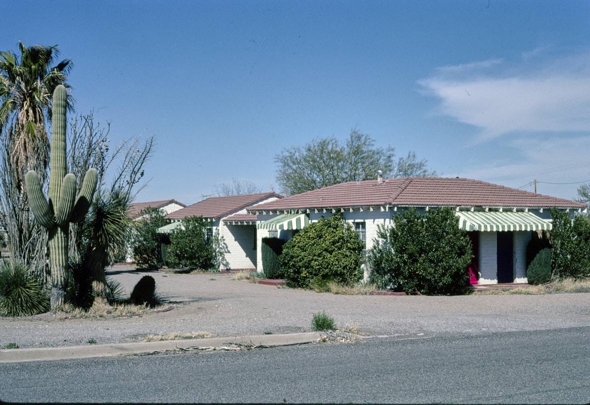 Historic Photo : 2003 Yucca Lodge Motel, Bowie, Arizona | Margolies | Roadside America Collection | Vintage Wall Art :