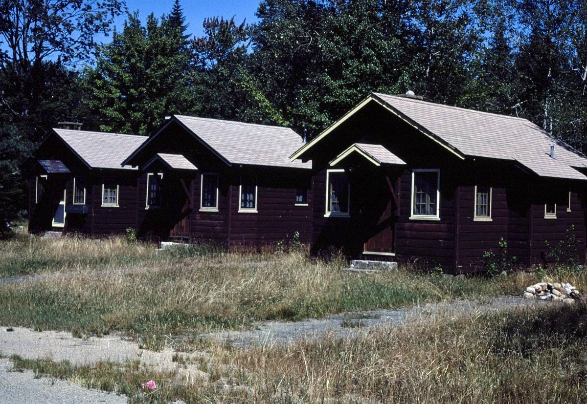 Historic Photo : 1983 Marion River Cabins, Raquette Lake, New York | Margolies | Roadside America Collection | Vintage Wall Art :