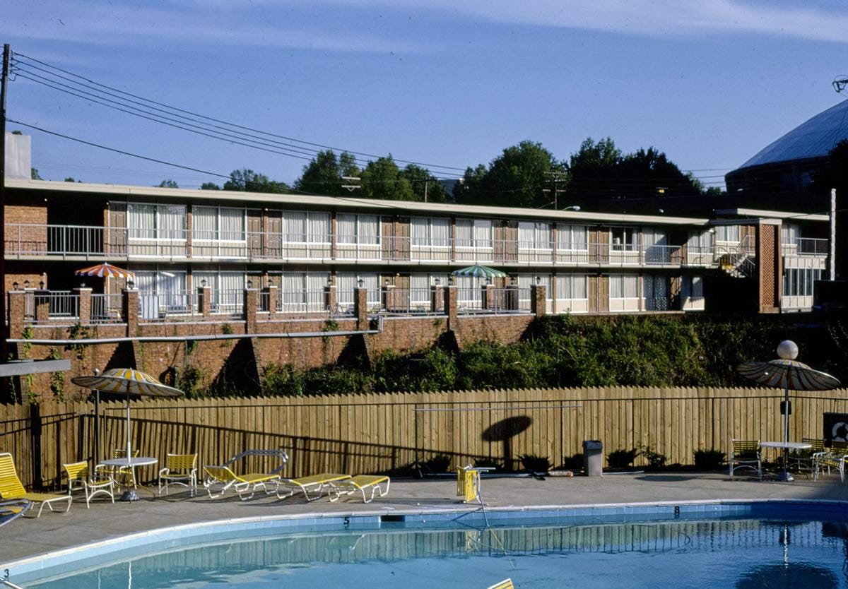 Historic Photo : 1982 Holiday Inn, Charlotte, North Carolina | Margolies | Roadside America Collection | Vintage Wall Art :