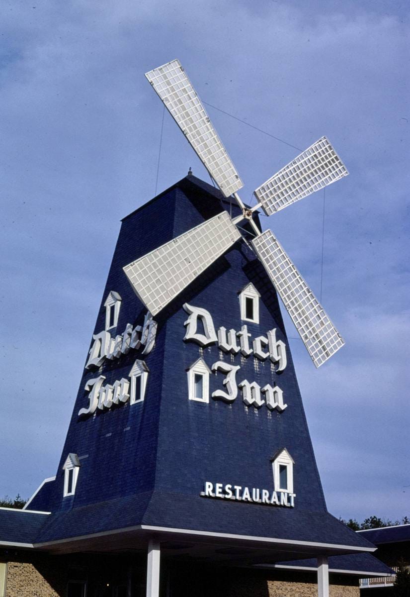 Historic Photo : 1982 Dutch Inn, Martinsville, Virginia | Margolies | Roadside America Collection | Vintage Wall Art :