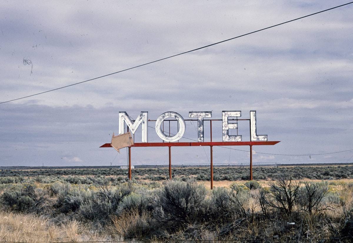 Historic Photo : 2003 Motel sign, Grand Coulee, Washington | Margolies | Roadside America Collection | Vintage Wall Art :