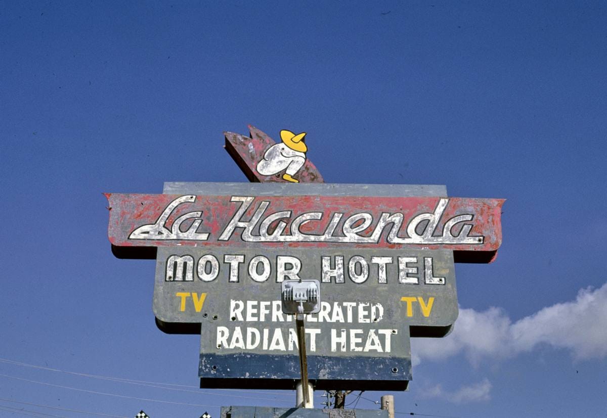 Historic Photo : 1991 La Hacienda Motel, Nogales, Arizona | Margolies | Roadside America Collection | Vintage Wall Art :