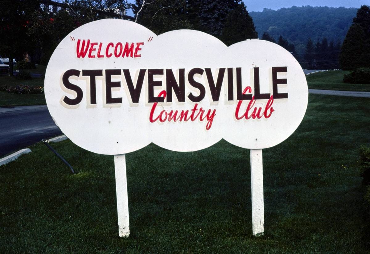Historic Photo : 1977 Stevensville Hotel, Swan Lake, New York | Margolies | Roadside America Collection | Vintage Wall Art :