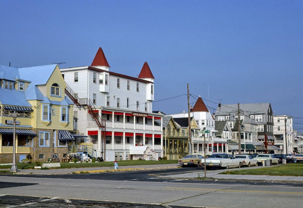 Historic Photo : 1978 Hotels, Ocean Grove, New Jersey | Margolies | Roadside America Collection | Vintage Wall Art :
