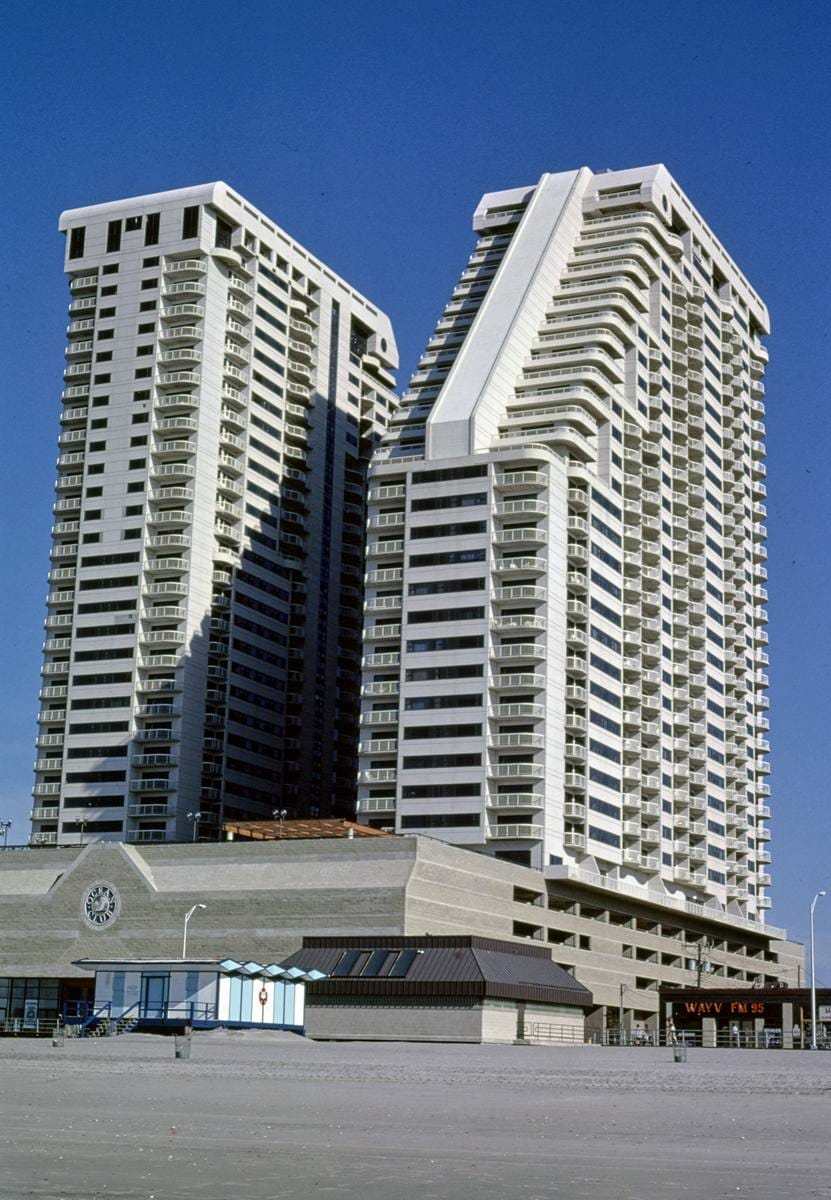 Historic Photo : 1985 Ocean Condominium Club, Atlantic City, New Jersey | Margolies | Roadside America Collection | Vintage Wall Art :