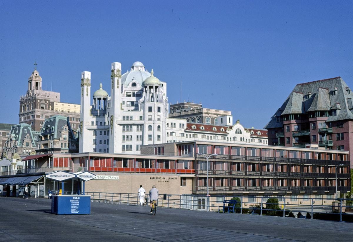 Historic Photo : 1978 Four old hotels, Atlantic City, New Jersey | Margolies | Roadside America Collection | Vintage Wall Art :