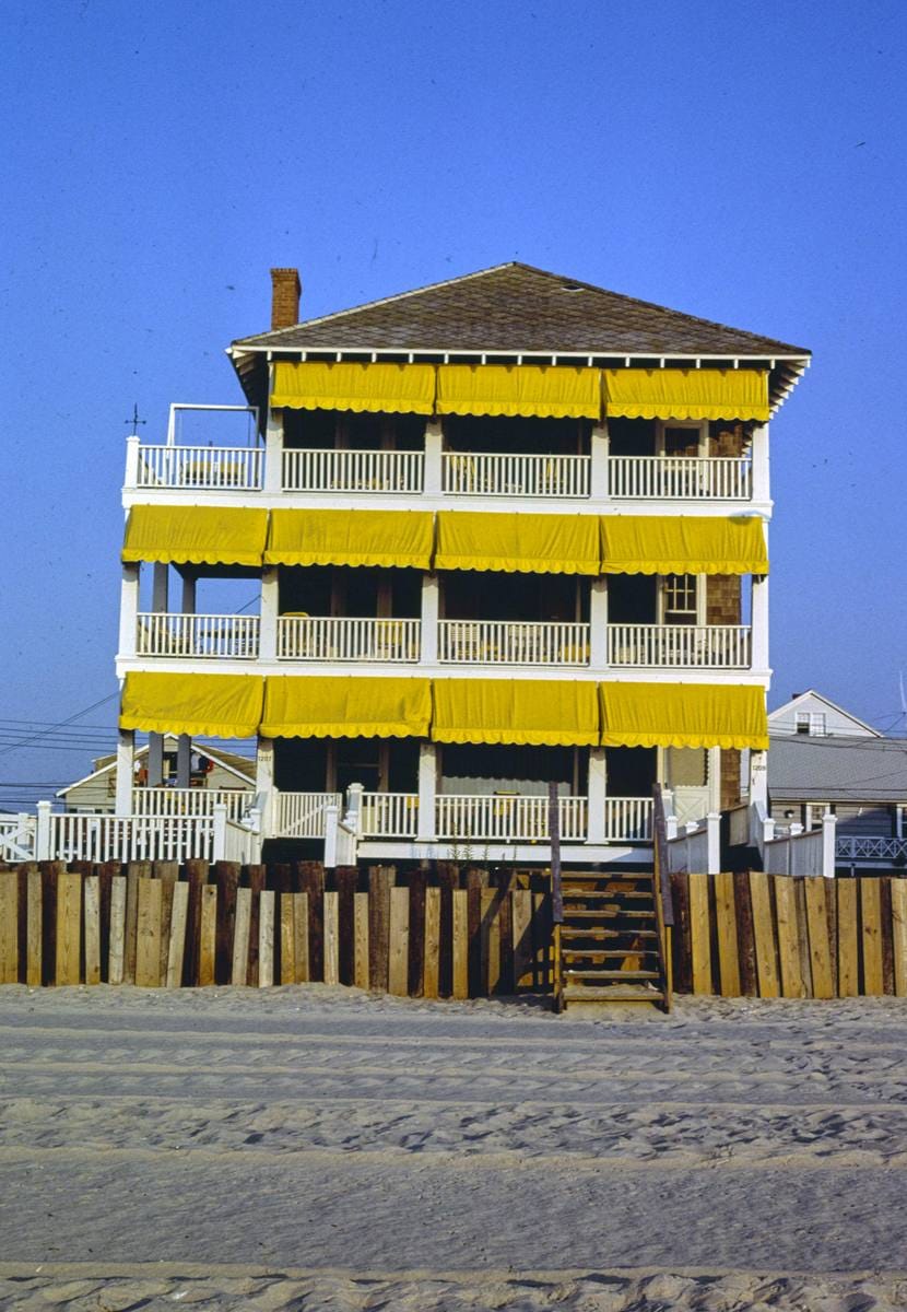 Historic Photo : 1985 Yellow Hotel, Ocean City, Maryland | Margolies | Roadside America Collection | Vintage Wall Art :