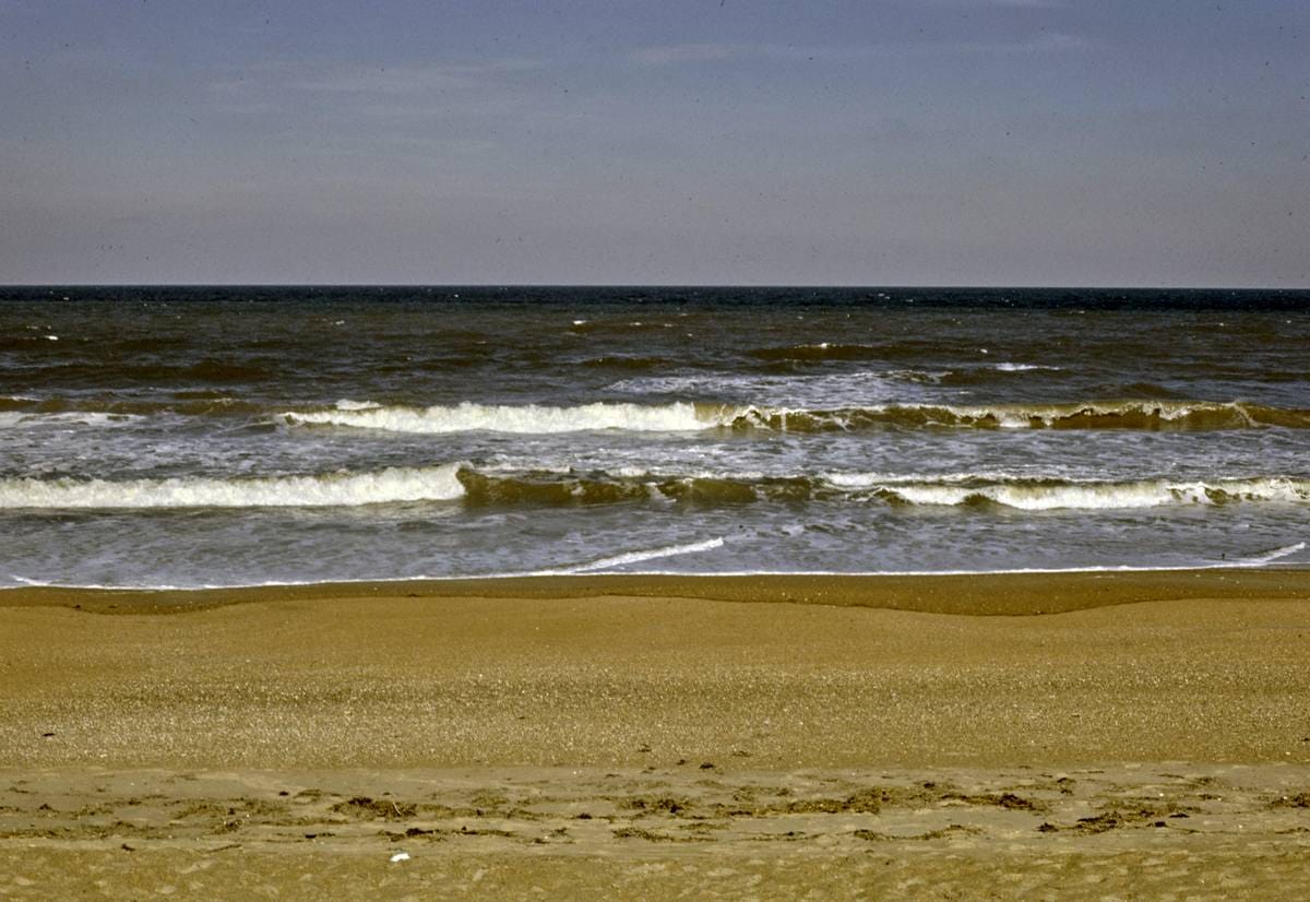 Historic Photo : 1985 View of ocean from Sanderling Inn, Duck, North Carolina | Margolies | Roadside America Collection | Vintage Wall Art :
