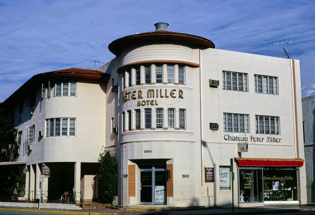 Historic Photo : 1990 Peter Miller Hotel, Miami Beach, Florida | Margolies | Roadside America Collection | Vintage Wall Art :