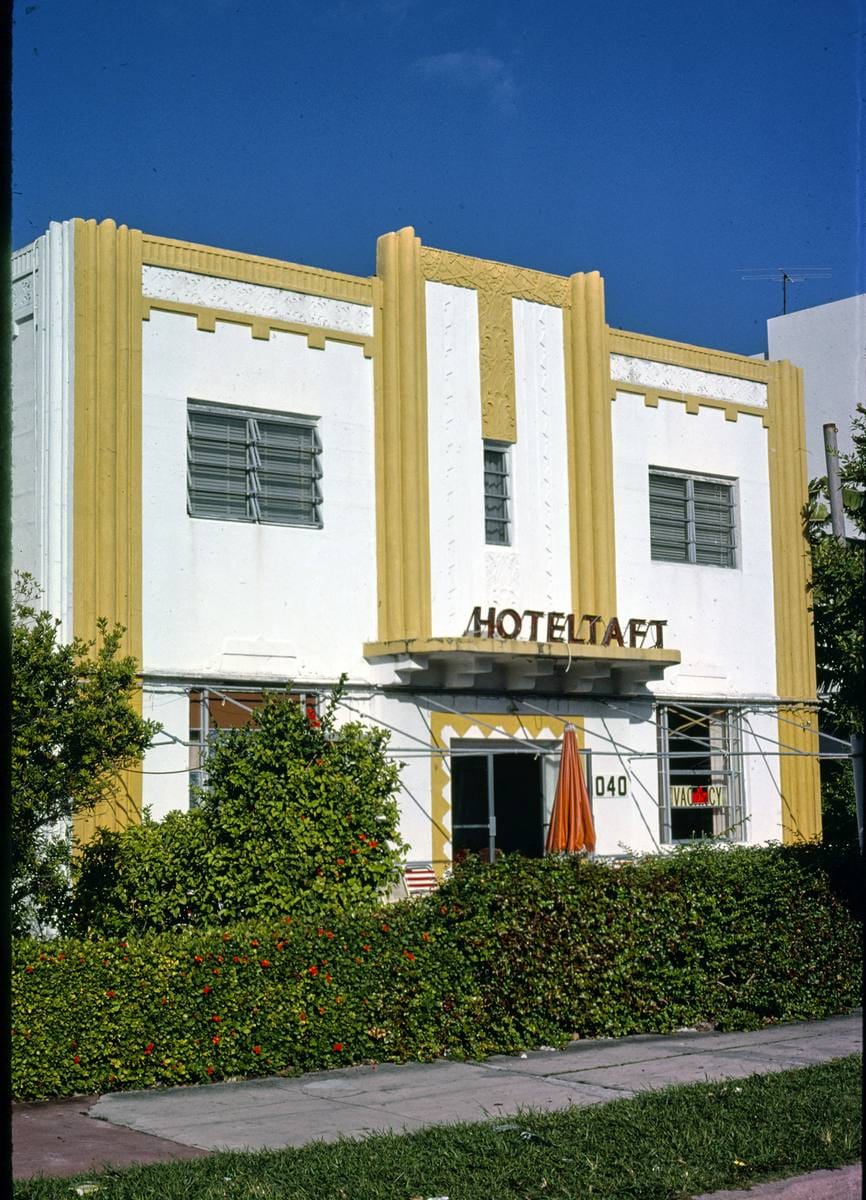 Historic Photo : 1980 Hotel Taft, Miami Beach, Florida | Margolies | Roadside America Collection | Vintage Wall Art :