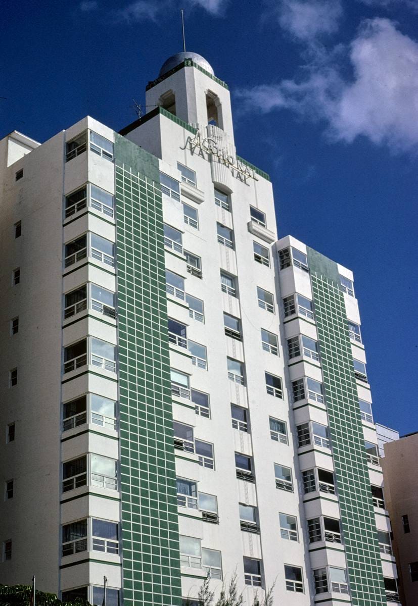 Historic Photo : 1980 National Hotel, Miami Beach, Florida | Margolies | Roadside America Collection | Vintage Wall Art :