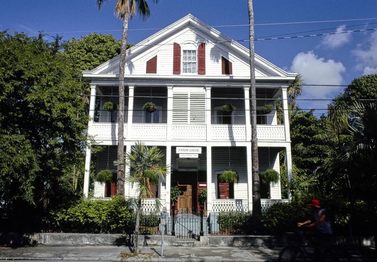 Historic Photo : 1990 Eaton Lodge, Key West, Florida | Margolies | Roadside America Collection | Vintage Wall Art :