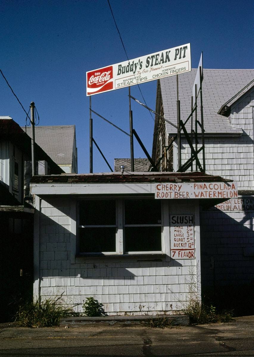 Historic Photo : 1995 Buddy's Steak Pit, Salisbury Beach, Massachusetts | Margolies | Roadside America Collection | Vintage Wall Art :
