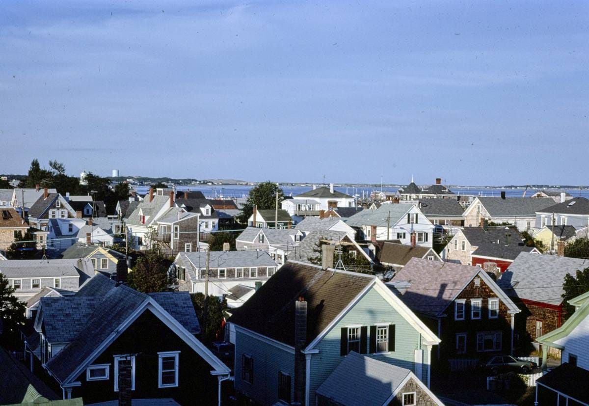 Historic Photo : 1984 Roofs, Provincetown, Massachusetts | Margolies | Roadside America Collection | Vintage Wall Art :