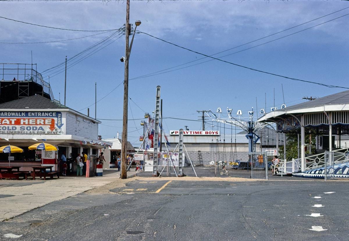 Historic Photo : 1978 Amusement park entry, Keansburg, New Jersey | Margolies | Roadside America Collection | Vintage Wall Art :