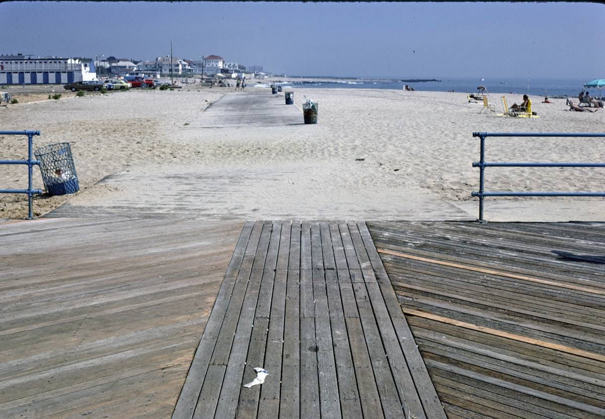 Historic Photo : 1978 End of boardwalk, Asbury Park, New Jersey | Margolies | Roadside America Collection | Vintage Wall Art :