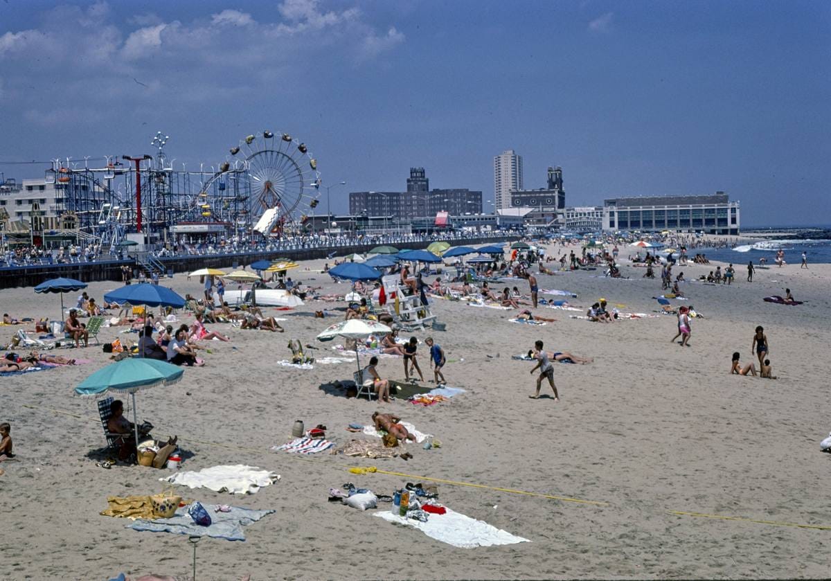Historic Photo : 1978 Boardwalk Convention Hall, Asbury Park, New Jersey | Margolies | Roadside America Collection | Vintage Wall Art :