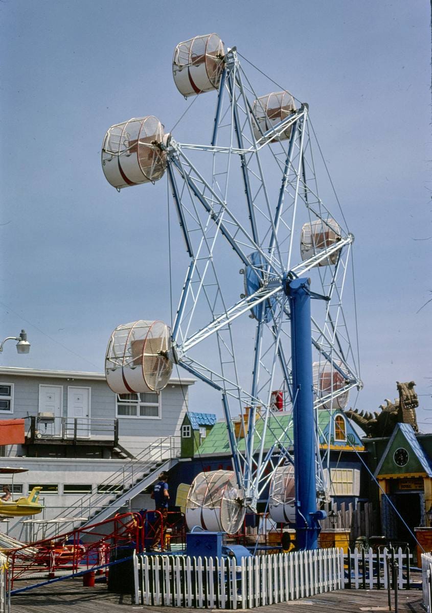 Historic Photo : 1978 Wheel boardwalk, Point Pleasant, New Jersey | Margolies | Roadside America Collection | Vintage Wall Art :