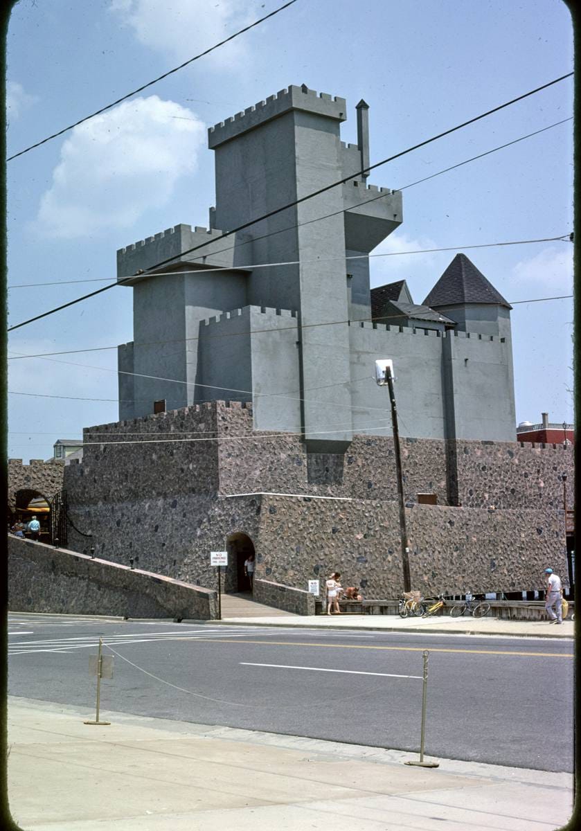 Historic Photo : 1978 Brigantine Castle From road, Brigantine, New Jersey | Margolies | Roadside America Collection | Vintage Wall Art :