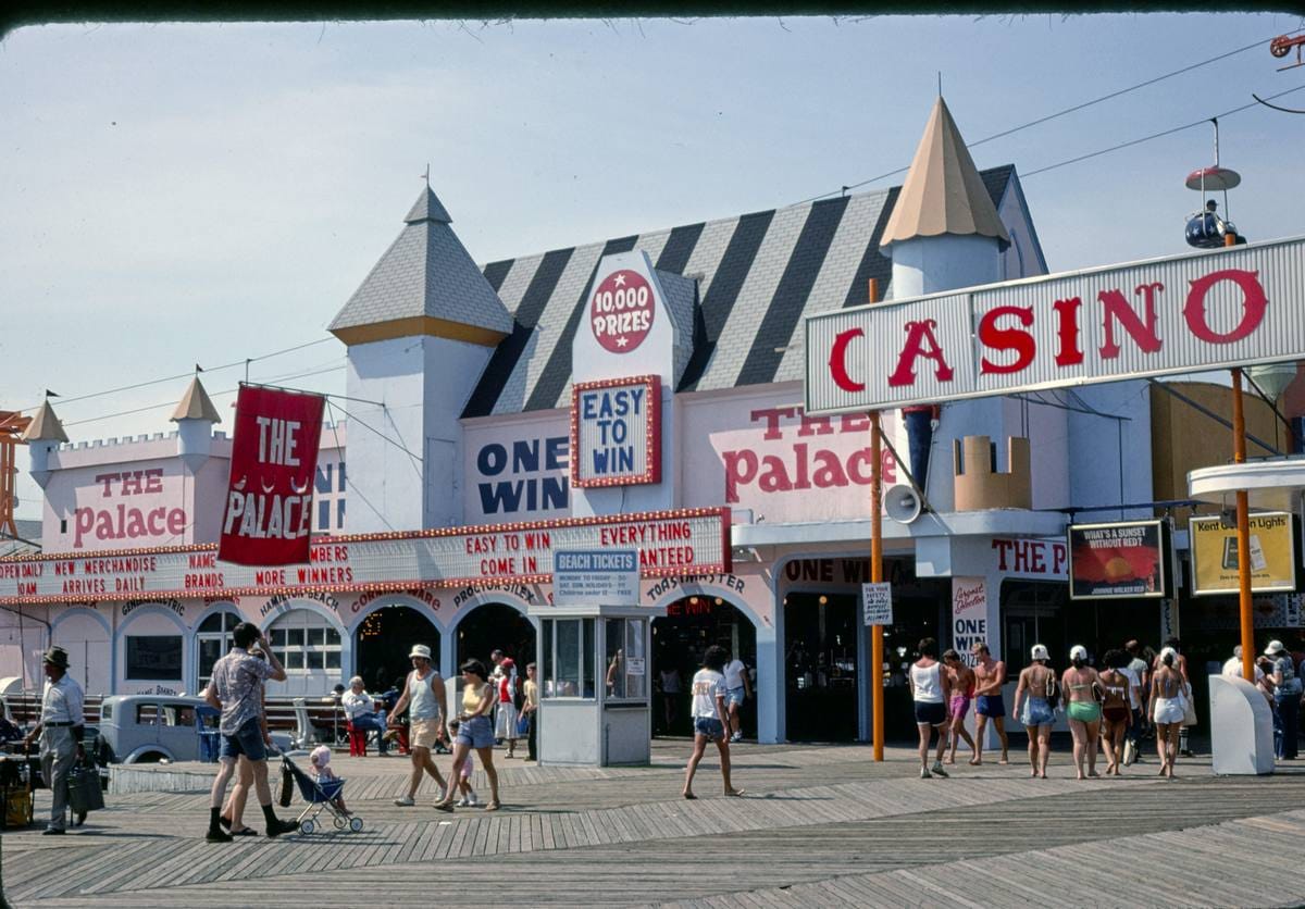 Historic Photo : 1978 The Palace, Seaside Heights, New Jersey | Margolies | Roadside America Collection | Vintage Wall Art :