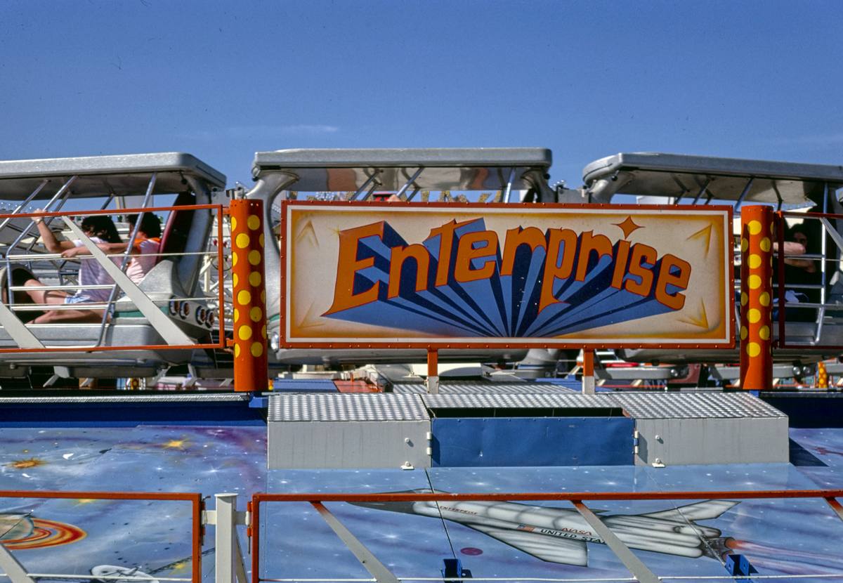Historic Photo : 1978 Enterprise detail, Seaside Heights, New Jersey | Margolies | Roadside America Collection | Vintage Wall Art :