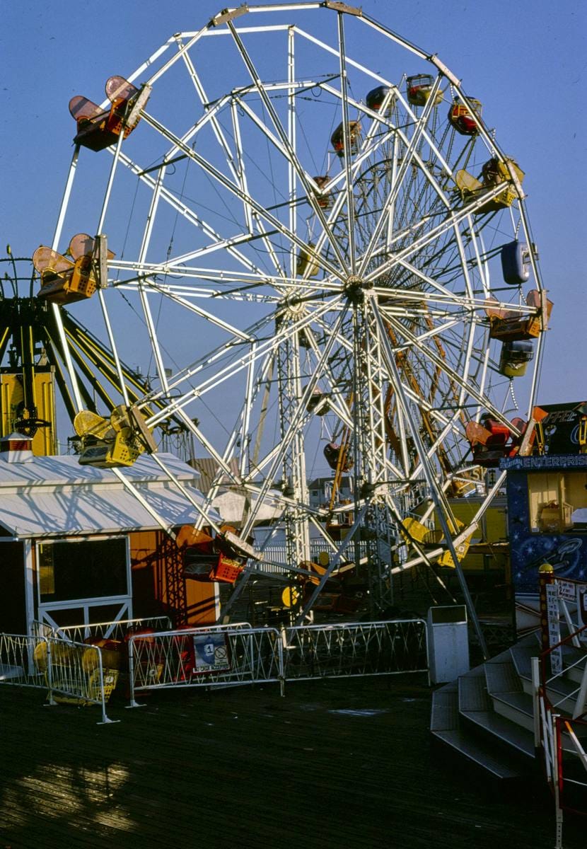 Historic Photo : 1978 Ferris wheel, Seaside Heights, New Jersey | Margolies | Roadside America Collection | Vintage Wall Art :