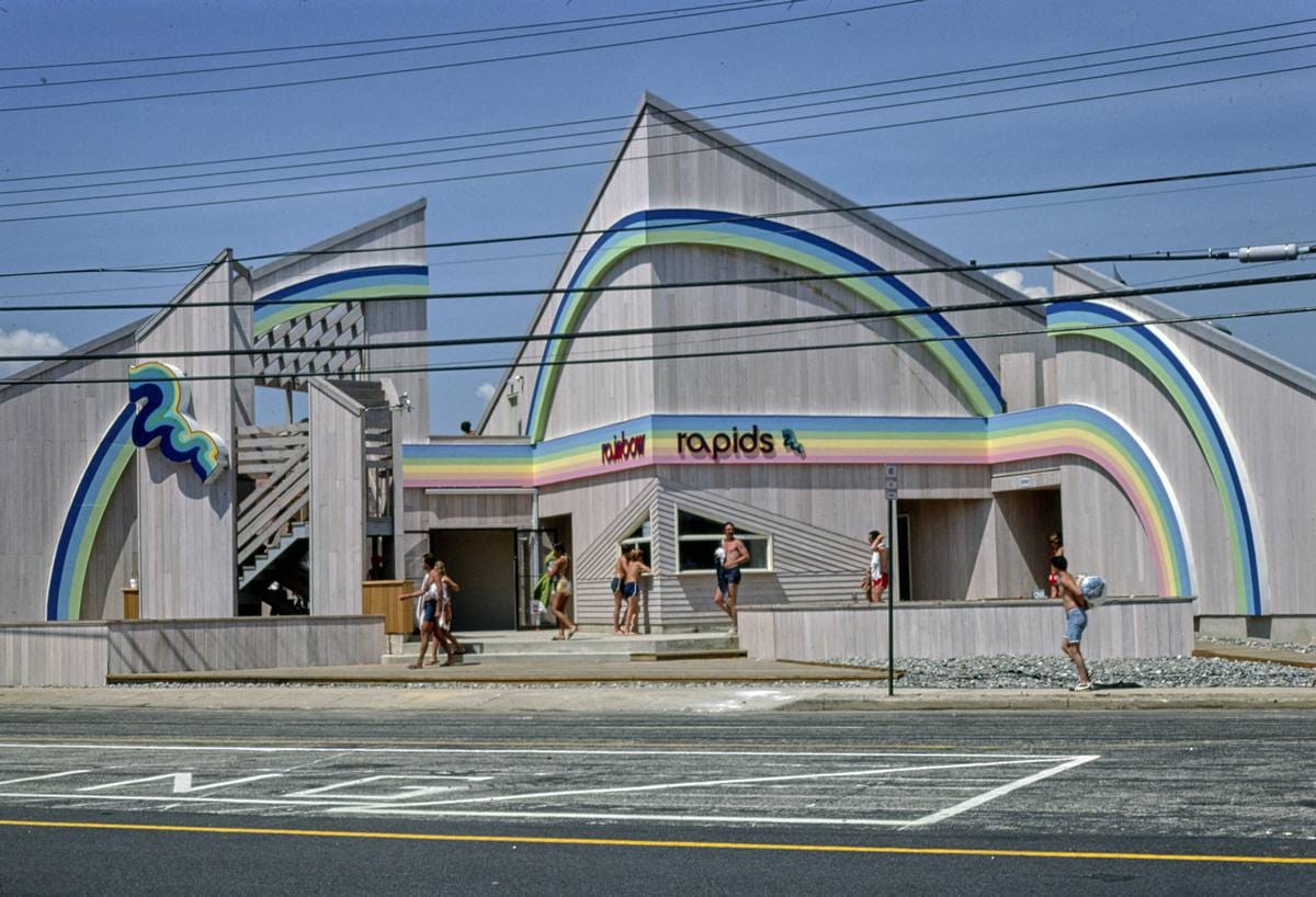 Historic Photo : 1978 Water slide, Seaside Heights, New Jersey | Margolies | Roadside America Collection | Vintage Wall Art :