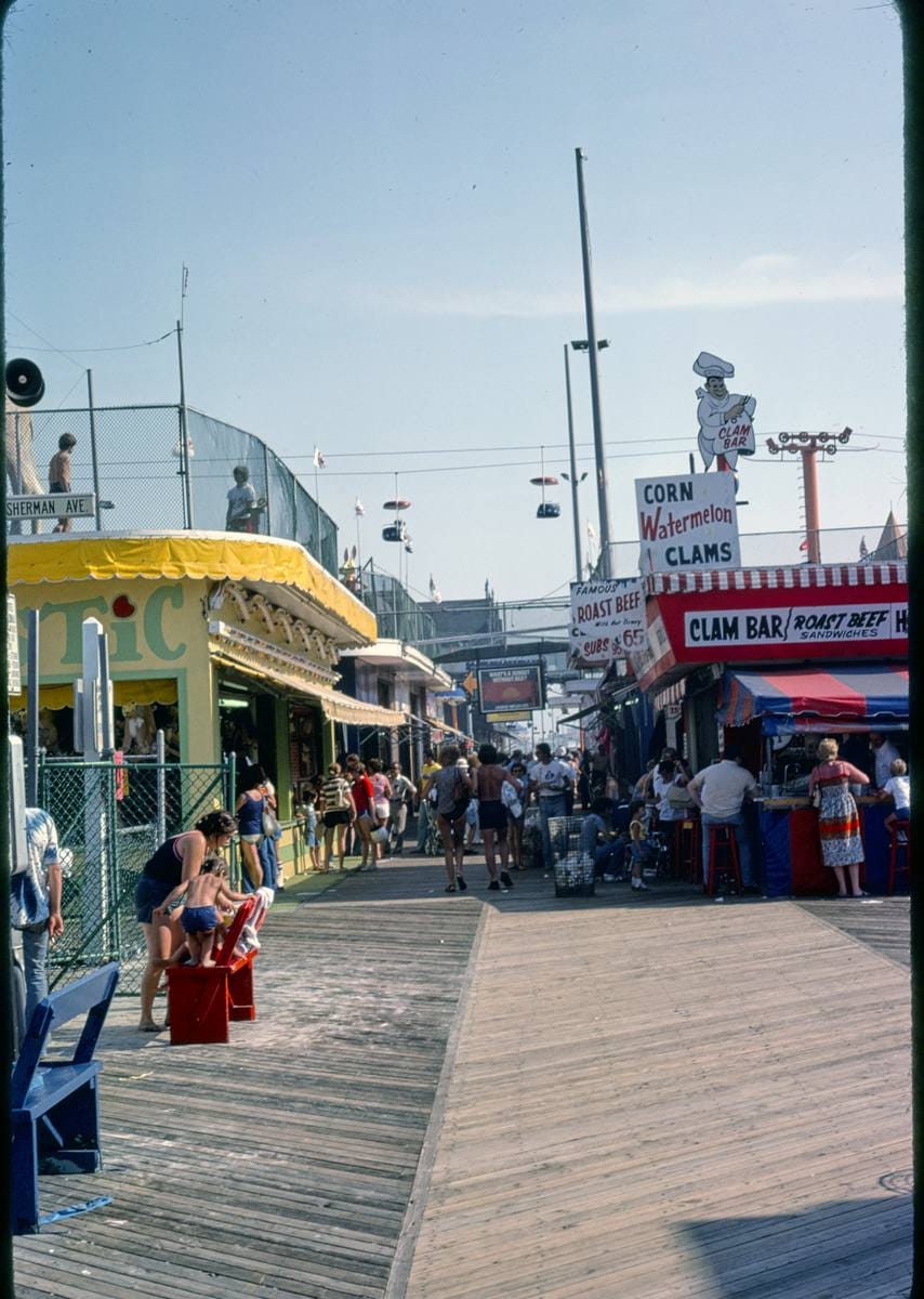 Historic Photo : 1978 Enter Booth City, Seaside Heights, New Jersey | Margolies | Roadside America Collection | Vintage Wall Art :