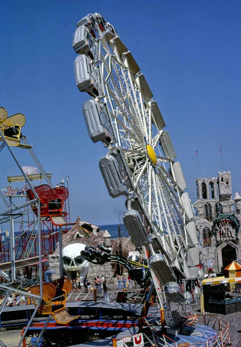 Historic Photo : 1978 Enterprise ride, Seaside Heights, New Jersey | Margolies | Roadside America Collection | Vintage Wall Art :