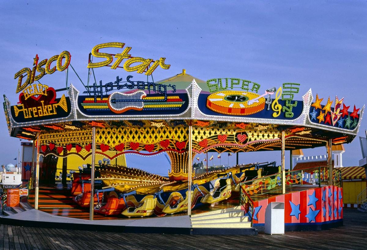 Historic Photo : 1978 Disco star ride, Seaside Heights, New Jersey | Margolies | Roadside America Collection | Vintage Wall Art :