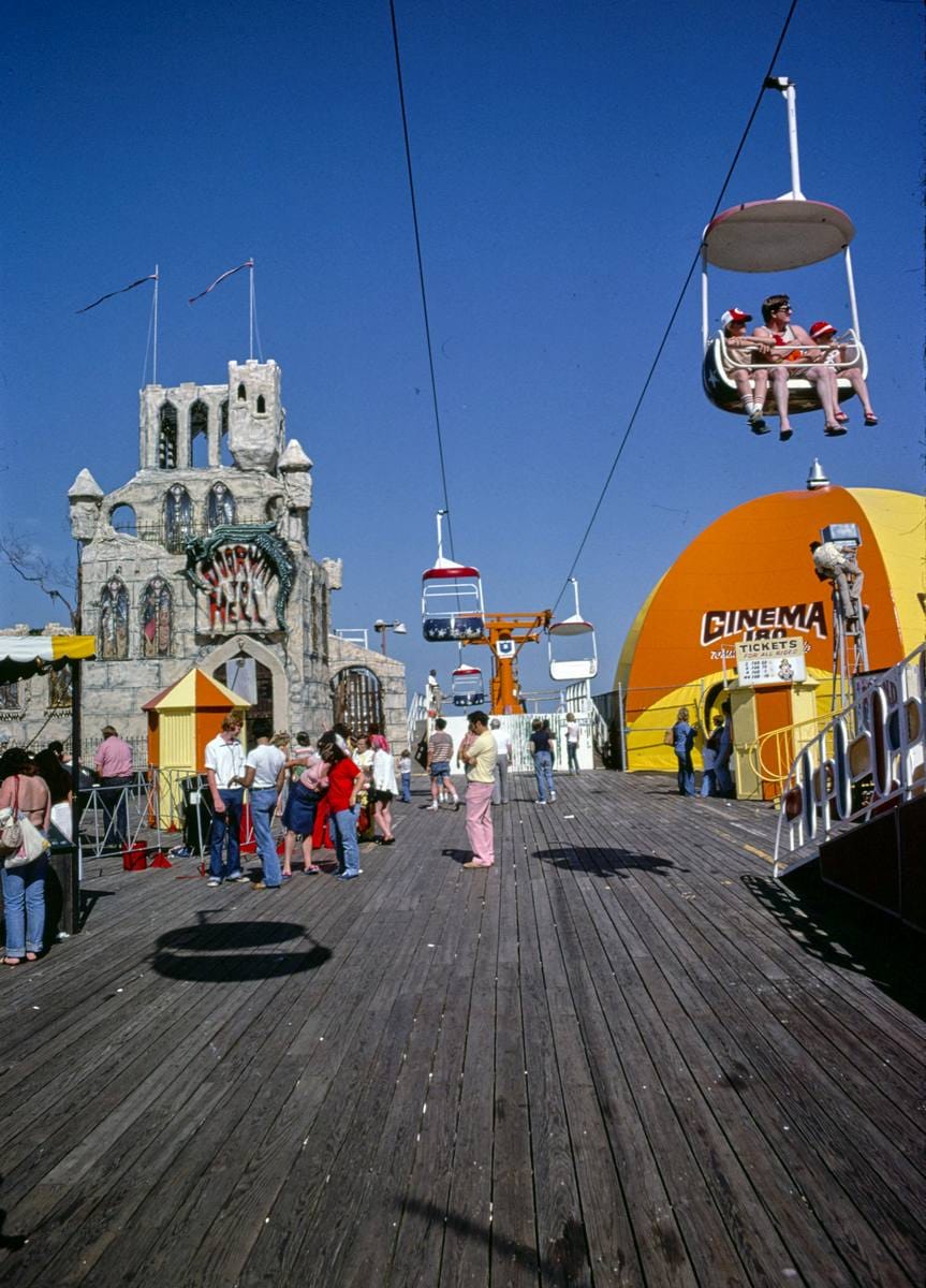 Historic Photo : 1978 Casino Pier, Seaside Heights, New Jersey | Margolies | Roadside America Collection | Vintage Wall Art :