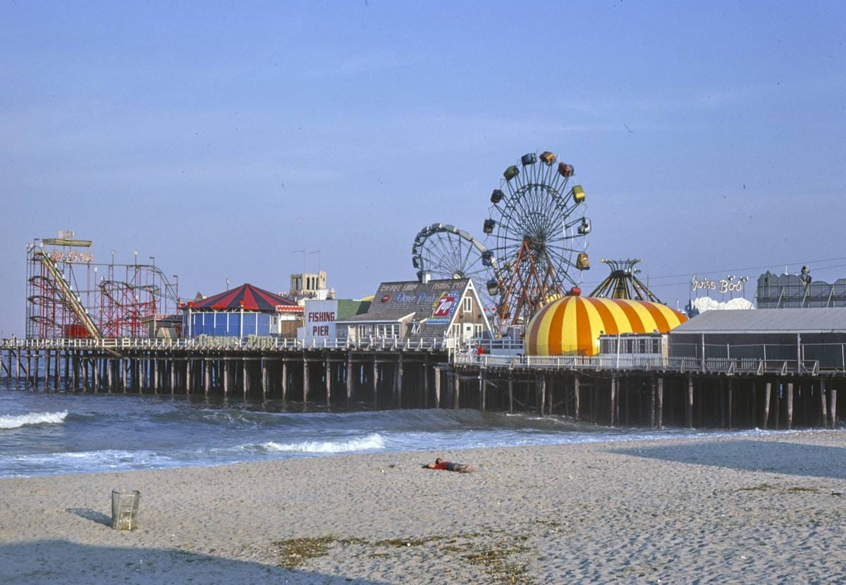Historic Photo : 1978 Casino Pier P.M., Seaside Heights, New Jersey | Margolies | Roadside America Collection | Vintage Wall Art :