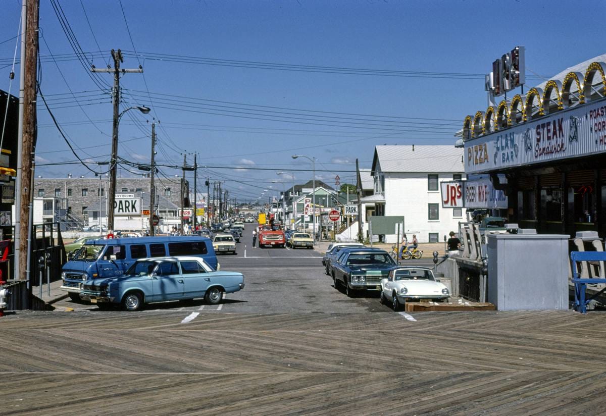 Historic Photo : 1978 Boardwalk street, Seaside Heights, New Jersey | Margolies | Roadside America Collection | Vintage Wall Art :