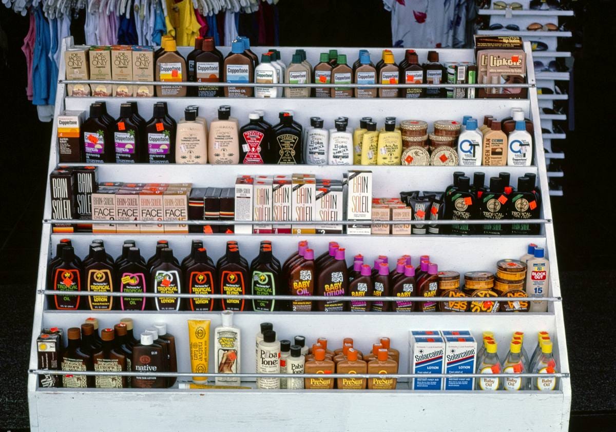 Historic Photo : 1978 Suntan products #2, Seaside Heights, New Jersey | Margolies | Roadside America Collection | Vintage Wall Art :