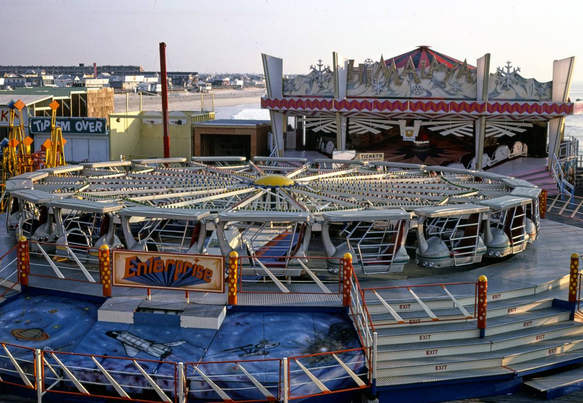 Historic Photo : 1978 Enterprise above A.M., Seaside Heights, New Jersey | Margolies | Roadside America Collection | Vintage Wall Art :