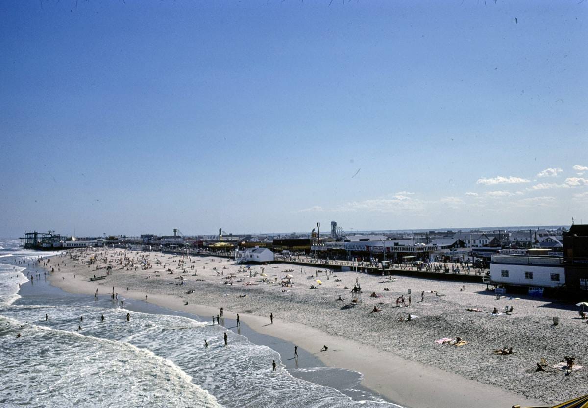 Historic Photo : 1978 Skyline above, Seaside Heights, New Jersey | Margolies | Roadside America Collection | Vintage Wall Art :