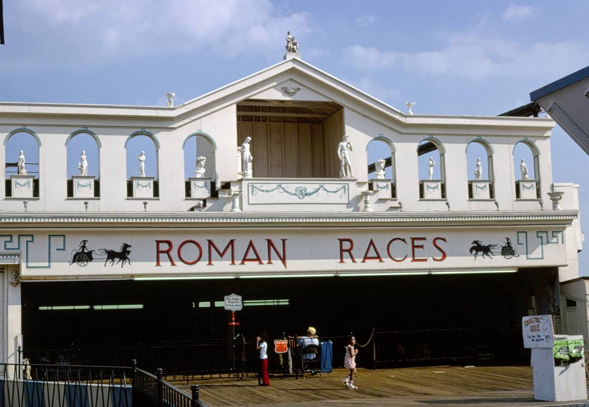 Historic Photo : 1978 Roman Races, Atlantic City, New Jersey | Margolies | Roadside America Collection | Vintage Wall Art :