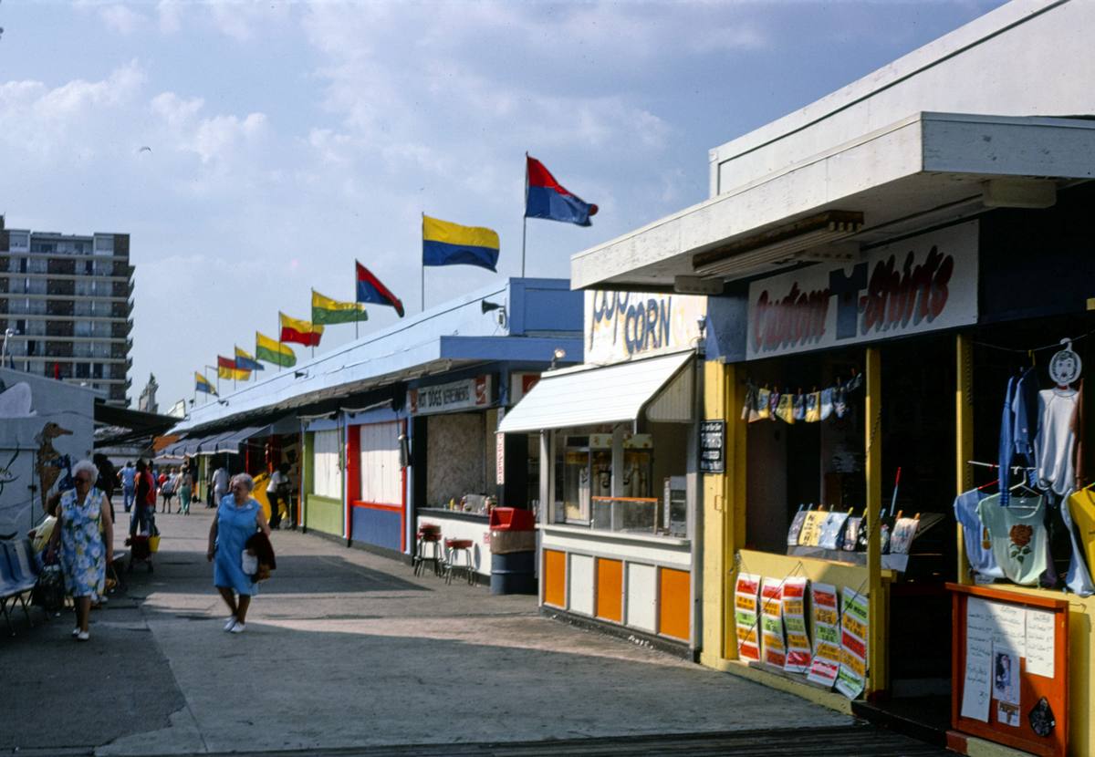 Historic Photo : 1978 Million Dollar Pier, Atlantic City, New Jersey | Margolies | Roadside America Collection | Vintage Wall Art :