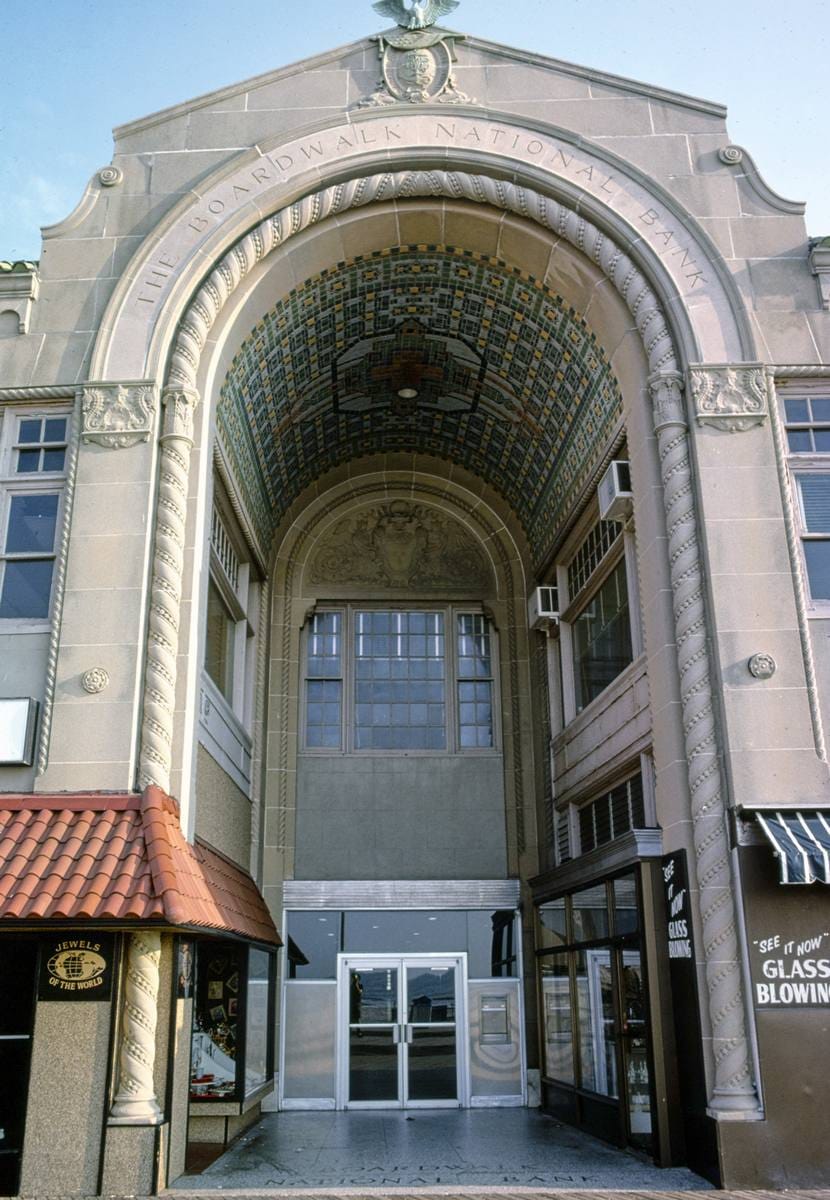 Historic Photo : 1978 Boardwalk Bank, Atlantic City, New Jersey | Margolies | Roadside America Collection | Vintage Wall Art :