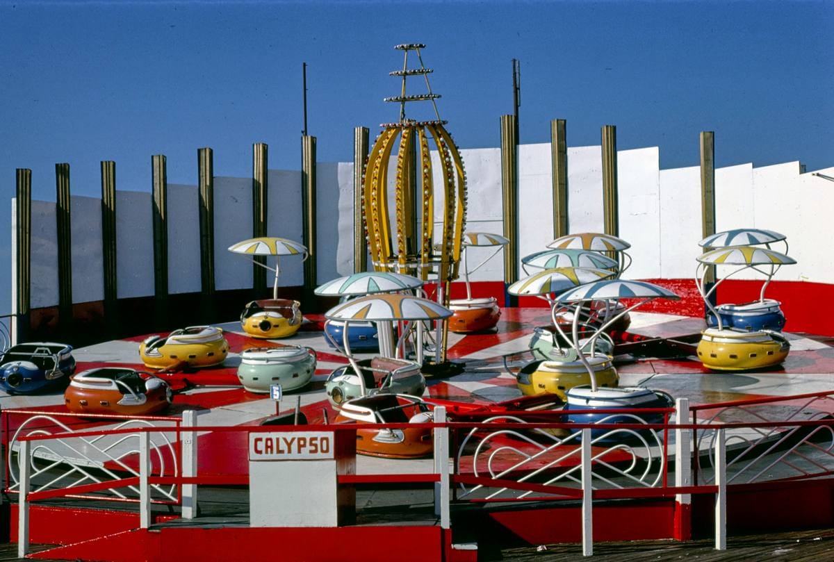 Historic Photo : 1978 Calypso ride, Atlantic City, New Jersey | Margolies | Roadside America Collection | Vintage Wall Art :