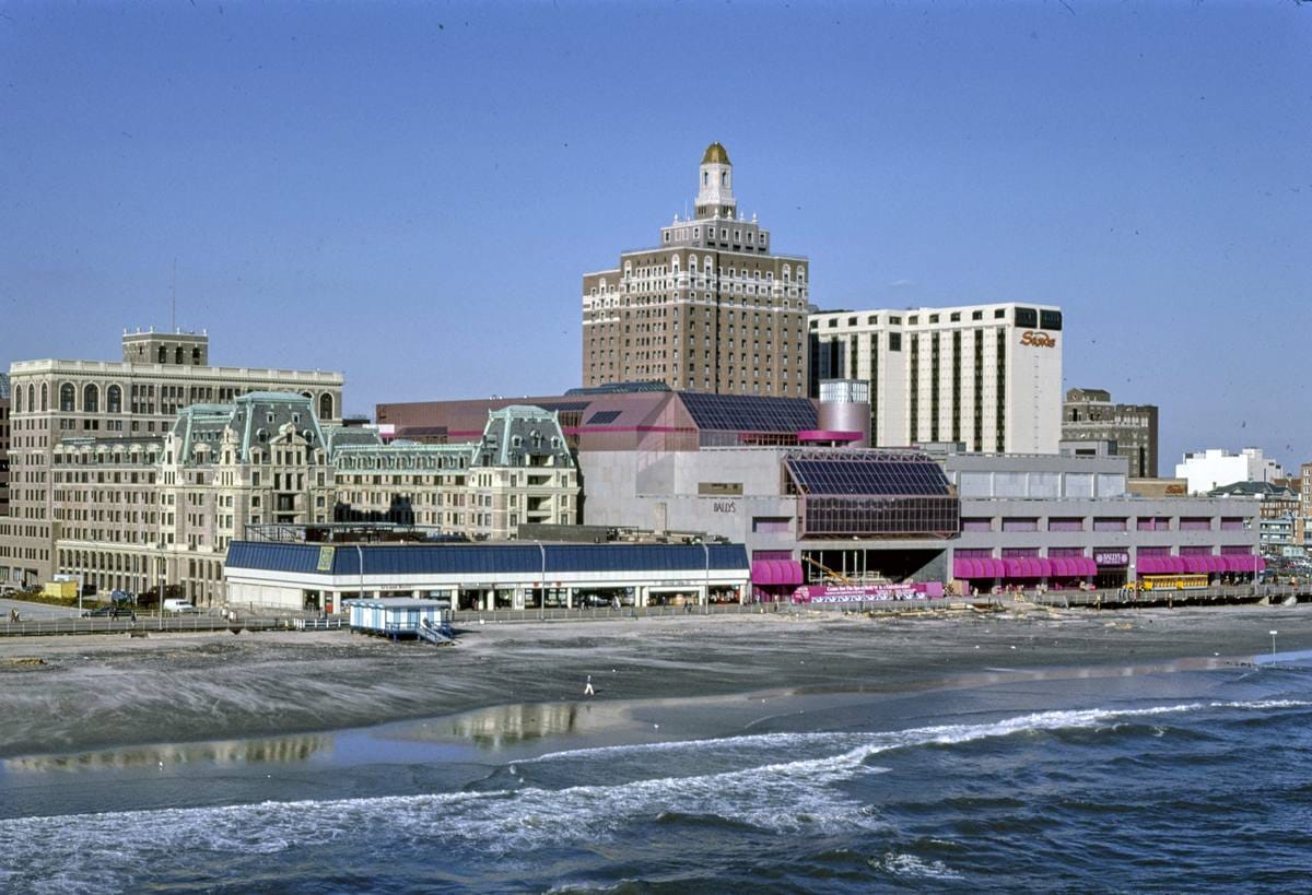 Historic Photo : 1985 View from Ocean One Pier, Atlantic City, New Jersey | Margolies | Roadside America Collection | Vintage Wall Art :