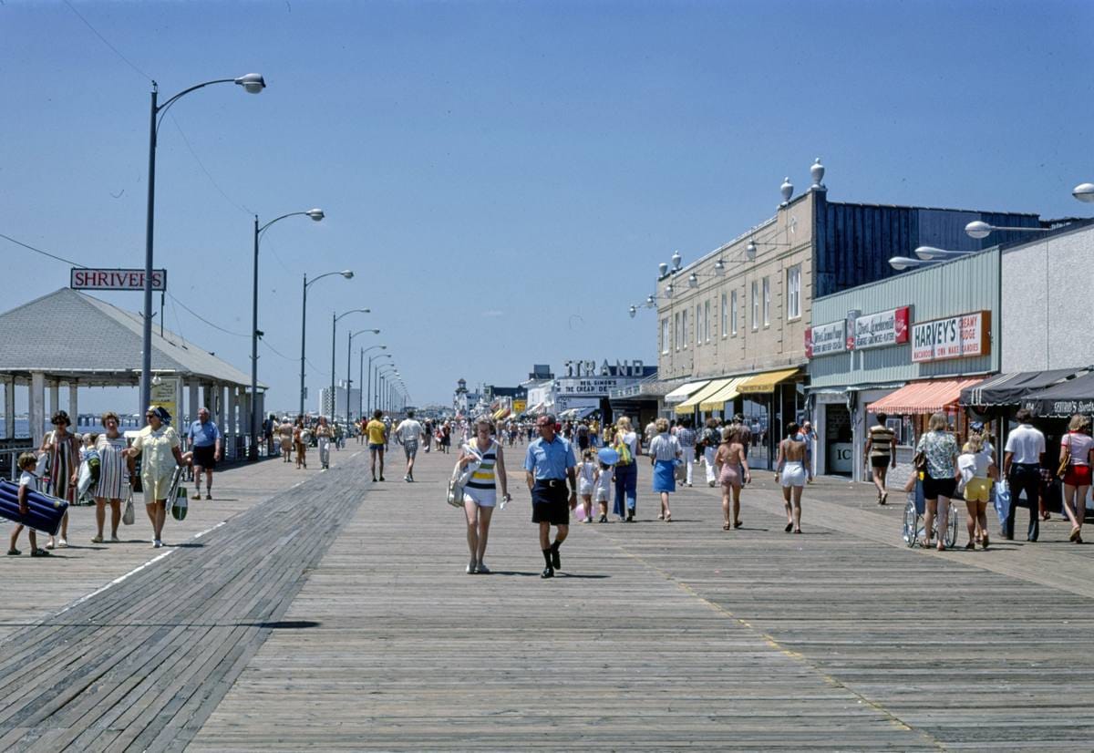 Historic Photo : 1978 Boardwalk, Ocean City, New Jersey | Margolies | Roadside America Collection | Vintage Wall Art :