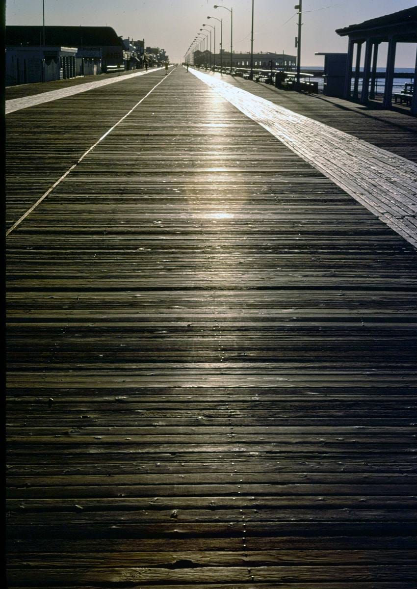 Historic Photo : 1978 Boardwalk early A.M., Ocean City, New Jersey | Margolies | Roadside America Collection | Vintage Wall Art :