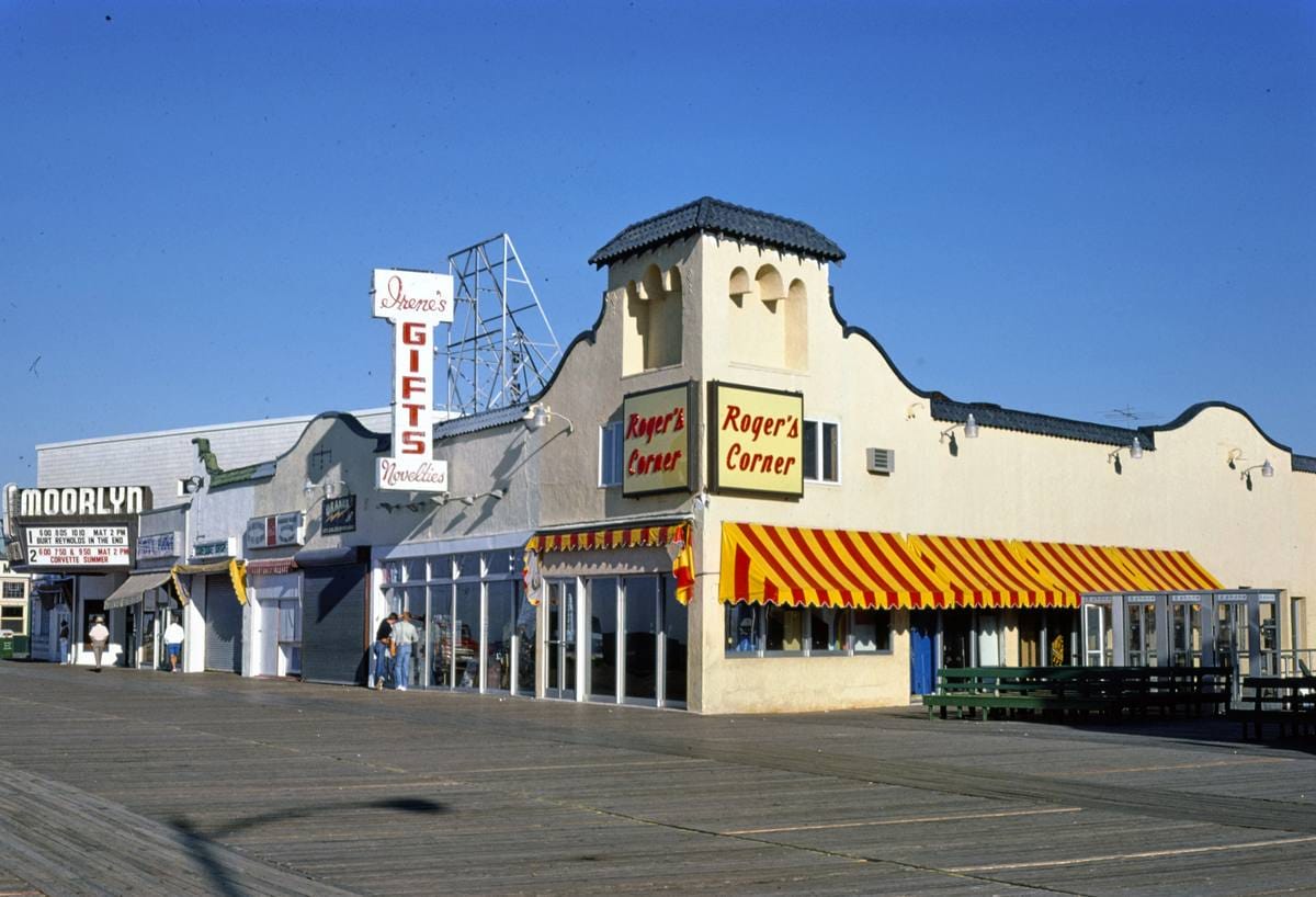 Historic Photo : 1978 Boardwalk block, Ocean City, New Jersey | Margolies | Roadside America Collection | Vintage Wall Art :
