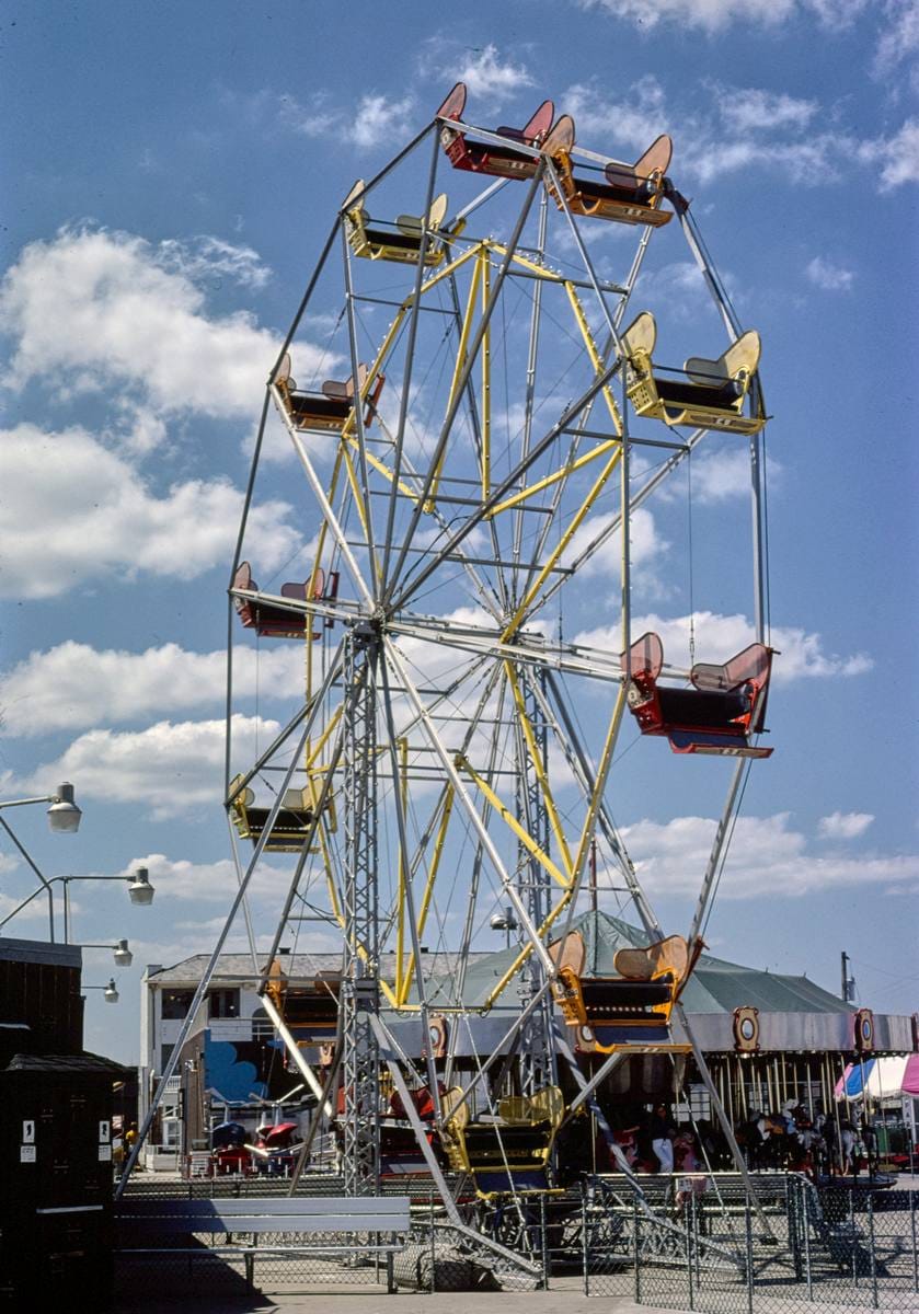 Historic Photo : 1978 Ferris wheel, Ocean City, New Jersey | Margolies | Roadside America Collection | Vintage Wall Art :