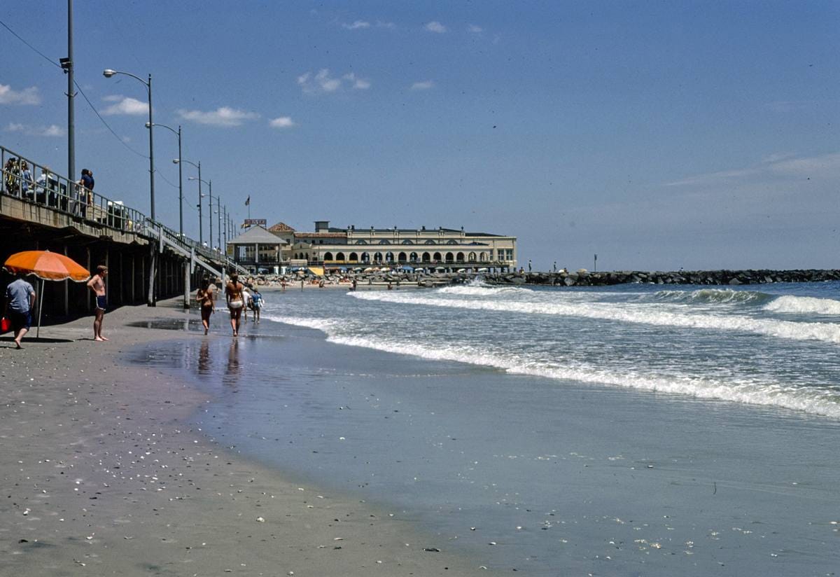 Historic Photo : 1978 Music Pier, beach, boardwalk, Ocean City, New Jersey | Margolies | Roadside America Collection | Vintage Wall Art :