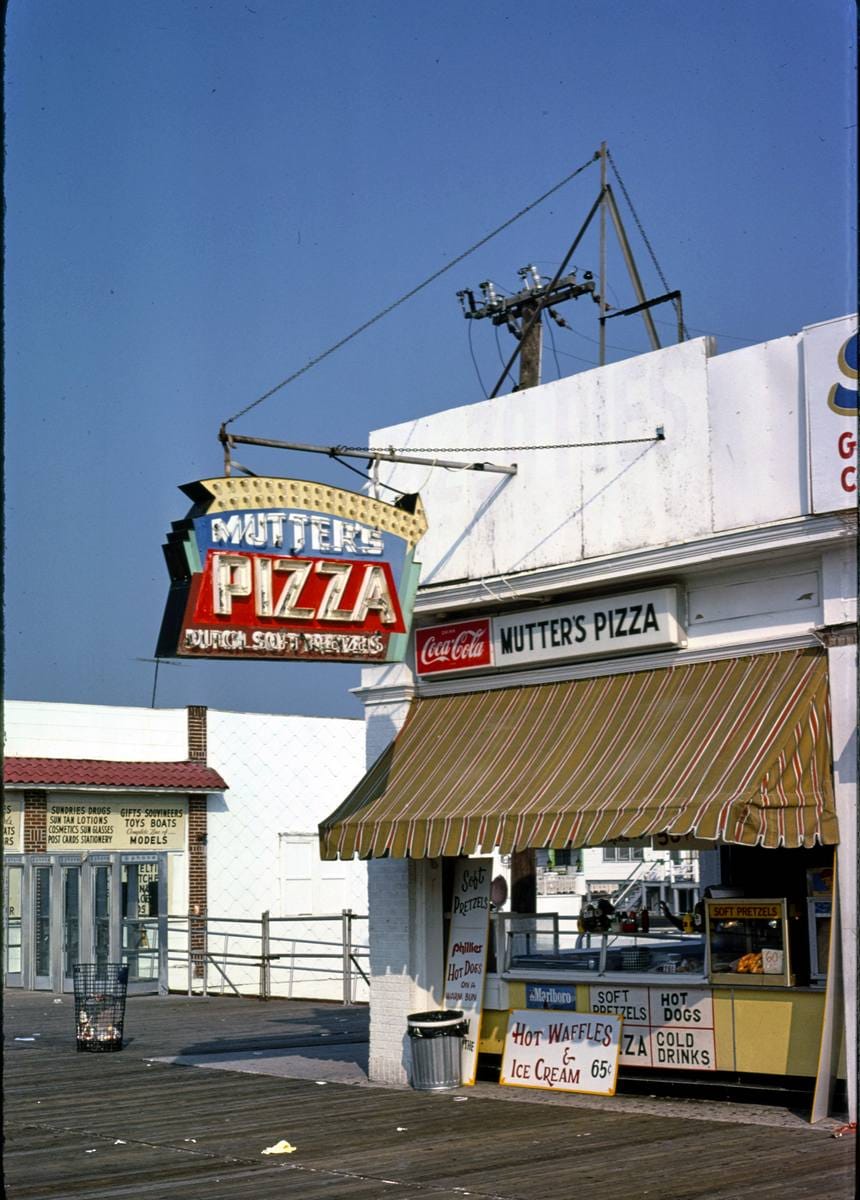 Historic Photo : 1978 Boardwalk Pizza, Wildwood, New Jersey | Margolies | Roadside America Collection | Vintage Wall Art :