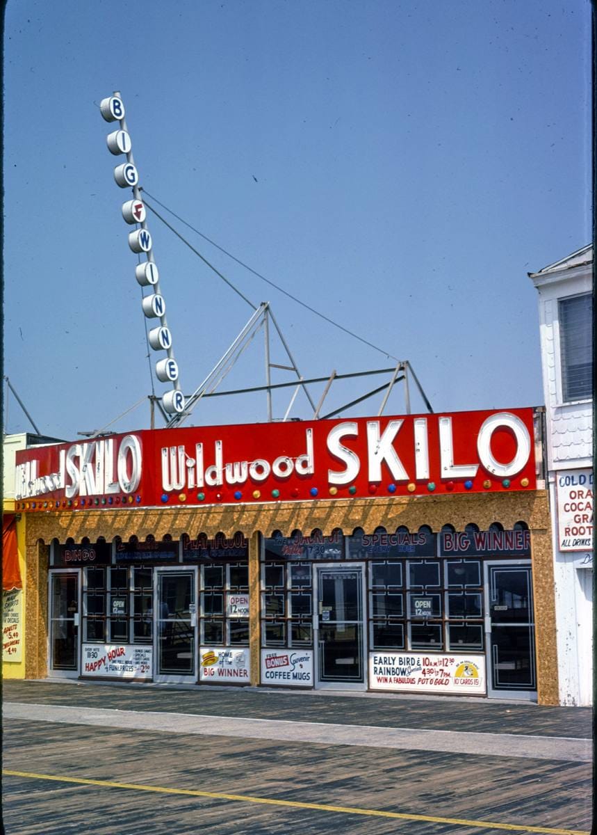 Historic Photo : 1978 Boardwalk store, Skilo, Wildwood, New Jersey | Margolies | Roadside America Collection | Vintage Wall Art :
