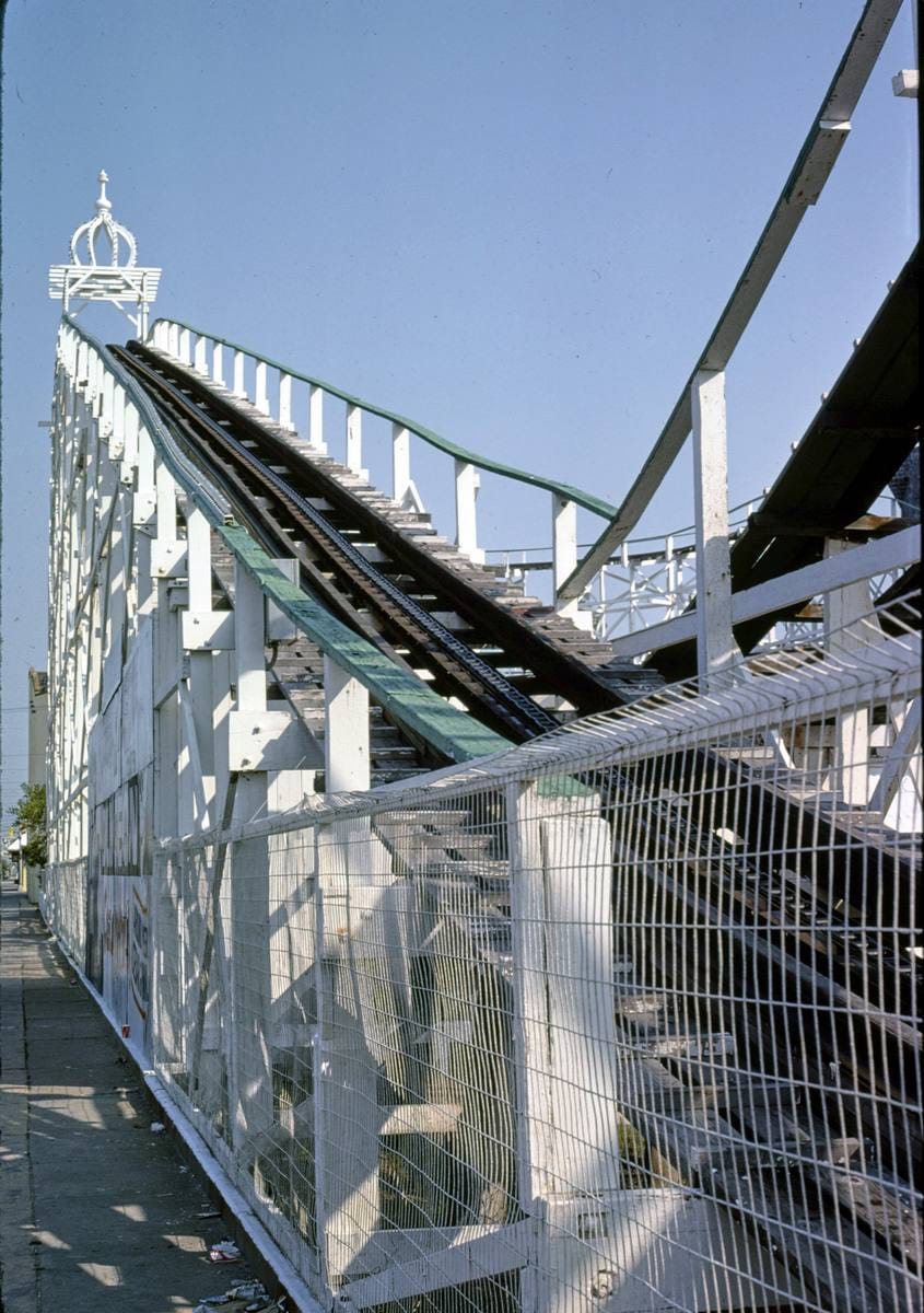 Historic Photo : 1978 I Scream roller coaster, Wildwood, New Jersey | Margolies | Roadside America Collection | Vintage Wall Art :